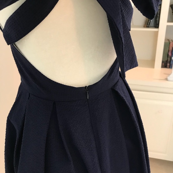 NWT Lauren James Livingston Seersucker Bow Dress M - Picture 7 of 8